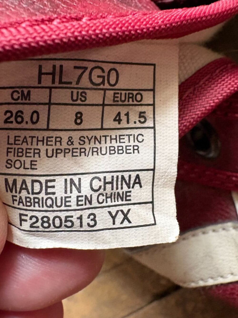 Onitsuka Tiger Rotation 77 burgundy men's sneakers NO LACES size 8 blokecore - Picture 4 of 9